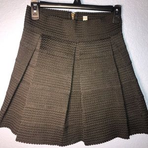 Black Mini Ruffled Skirt